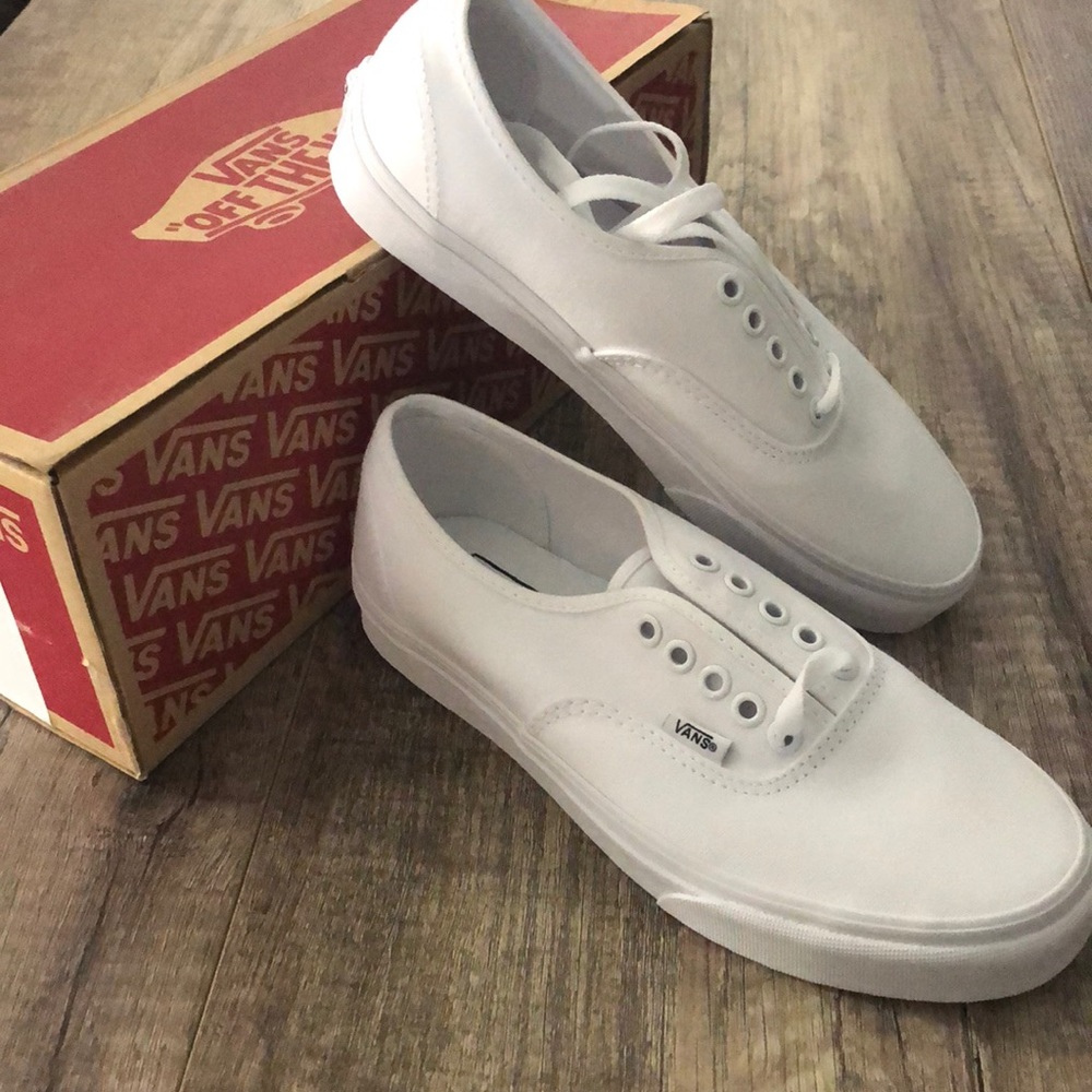 Vans classic true white sneakers